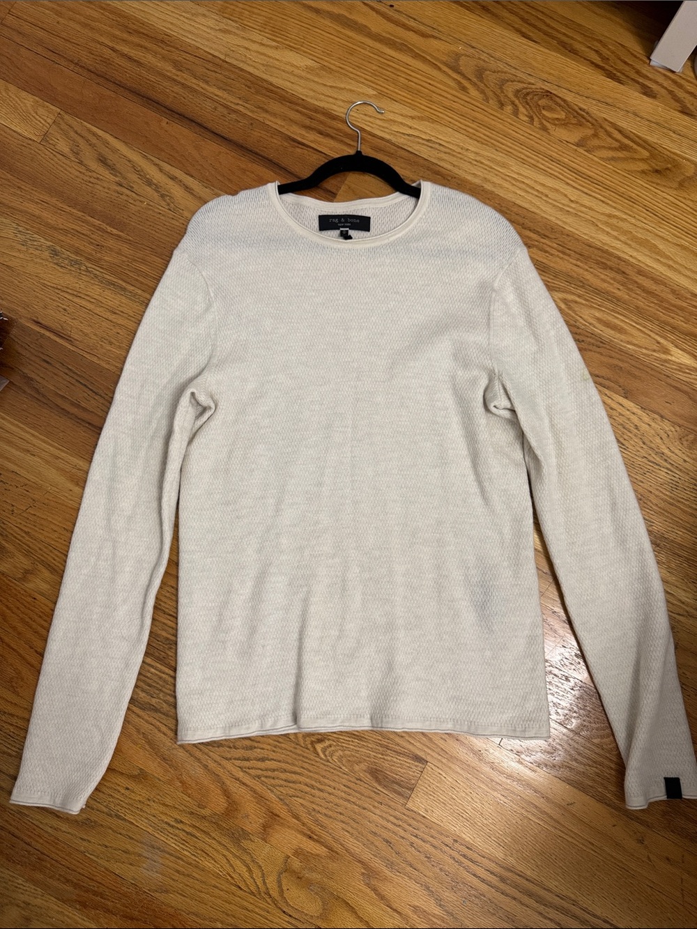 rag & bone Men’s Crewneck Sweater — Light Beige